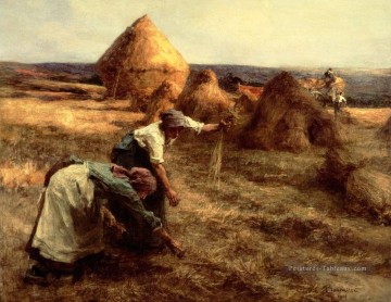 The Gleaners scènes rurales paysan Léon Augustin Lhermitte Peinture à l'huile